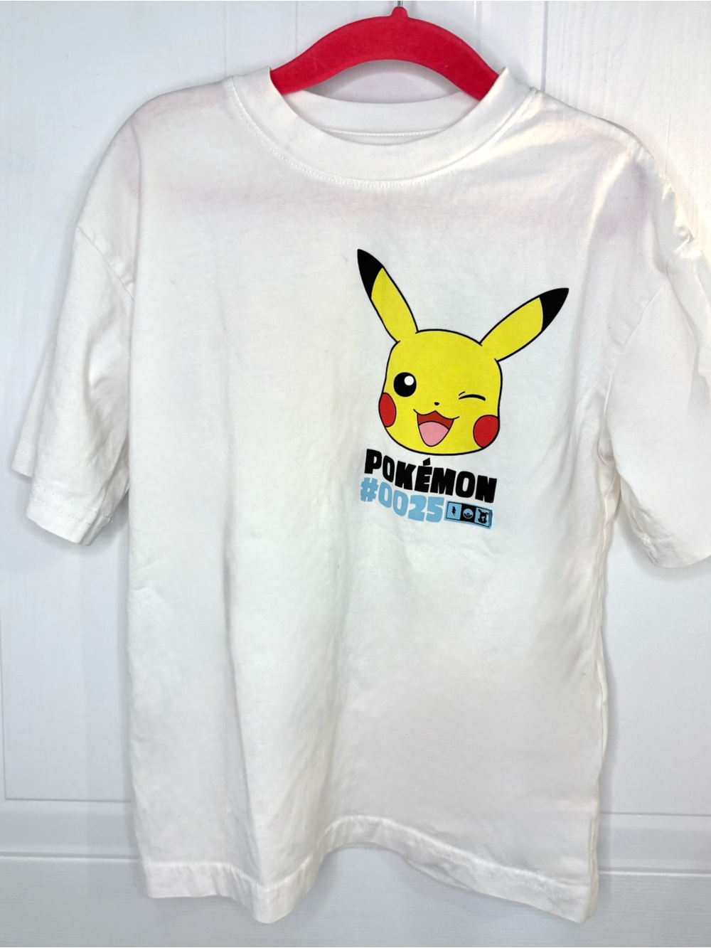 H&M Pokemon Graphic Tee Pikachu Charmander Squirtle Bulbasaur Cotton Sz 4-6Y